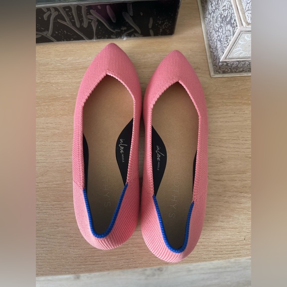 Rothy’s The High Point In Love Insole Tulip Pink Heels Shoes Womens - Picture 5 of 16
